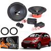 Hertz DSK 165 dsk165.3 Altoparlanti 2 vie + supporti casse compatibile con  Fiat 500 anteriore : : Elettronica