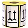 MD Labels MDlabels Etichette da merchandising su rotolo, 100 x 60 mm, 1000 pezzi, freccia doppia - lato verso l'alto