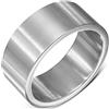 ZENSE - Anello da uomo in acciaio inossidabile argento opaco, per matrimonio o fidanzamento ZR0103, Misura 33 (Circonferenza 73mm)