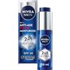 NIVEA MEN Power Crema idratante 2 in 1 antimacchia e antirughe (1 x 30 ml), crema viso antietà con protezione FP30, crema solare con Luminous 630 e acido ialuronico