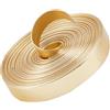 GORGECRAFT 5m X 12mm Cinturino in Pelle Piatta Strisce di Pelle Dorata Lucida Lucida Spogliarellista in Pizzo Stringa di Perline Nastro Artigianale Forniture Bifacciale Cavo Finto