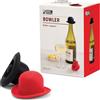 Monkey Business Tappo per vino in silicone, sigilla la bottiglia e mantiene il vino fresco, accessori per vino carini, gadget da cucina, tappo per bottiglia a bombetta (set da 2)