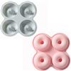 Binnan 2 Pezzi Stampi per Ciambelle in Silicone - per Donut, Torte, Muffin, Biscotti, Bagels al Forno