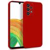 MyGadget Cover per Samsung Galaxy A33 5G - Custodia in Silicone Morbido a Doppio Strato - Case con Protezione Fotocamera & Fodera Interna Antigraffio - Rosso