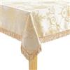 Violet Linen Prestige - Tovaglia motivo damascato, 152,4 x 259,1 cm, colore: Beige