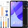 LADYSON per Samsung Galaxy A70 Schermo LCD Sostituzione A705 SM-A705F A705FN A705MN/DS Display LCD Touch Glass Assembly Digitizer Pannello Parti di Riparazione Kit con Vetro Temperato(OLED con Telaio)