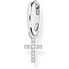 Thomas Sabo Orecchini 925 argento zirconia_cubica Donna, Argento, OneSize - CR709-051-14