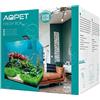AQPET Acquario FreshBox 30 Completo Filtro Luce Kit Arredo in Vetro Modello Extrachiaro 30x30x30 cm 27 Litri, trasparente