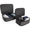 Cubi viaggio a comperssione Swiss Peak Ridge AWARE™ in rPET personalizzate o neutre