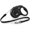 FLEXI Guinzaglio New Classic Cord Nero S - 8 METRI