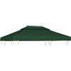 vidaXL Telo di Copertura Verde 3x4m Ricambio Tetto Gazebo Tenda Chiosco