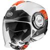 PREMIER Casco Jet Premier Cool Evo con Sunvisor Bianco Nero Rosso, TAGLIA Tg. XS