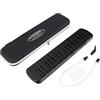 Classic Cantabile PML-37 BK Melodica - Armonica a Fiato con 37 Tasti Neri - Estensione Tonale: fa - fa³ - Con Custodia, Bocchino e Tubo Soffiante - Nero