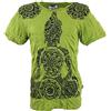 GURU SHOP Guru-Shop, Sicuro T-Shirt Mandala, Limone, Cotone, Dimensione Indumenti:L, Magliette `Sure`