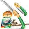 GRÜNTEK Sega da Potatura Pieghevole 180 mm. Sega a Mano da Giardino con Lama in acciaio Dentatura Giapponese