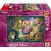 Schmidt Spiele Alice in Wonderland 57398 Thomas Kinkade, Disney, Mad Hatter's Tea Party, Puzzle da 6000 pezzi, Multicolore, normale