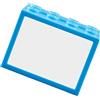 Shanrya Acquario piccolo Betta portatile trasparente Squisito Dropproof per rettili per pesci (blu)