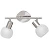 TRIO INTERNATIONAL Faretto ANTIBES in vetro bianco 2xE14 - R80172007