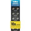 ABSINA 10x LR1130 AG10 Batteria - Batterie LR1130 alcaline da 1,5V a prova di perdite e longevoli - Pile LR54 / V10GA / RW49 / G10A / 189 / GP189 / L1130 / 89A