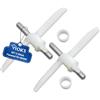 VIOKS Set di 2 trascinatori con alette di scarico di ricambio per Bosch 00630760 630760 00621923 per robot da cucina MUM5 MUMS MUMV MUZ5 MUZ5DS MUZ5VL MUM58L20 & Bosch MUM 5 accessori