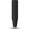 TEKHOME BICCHIERI PLASTICA MONOUSO COLORATI PER FESTE, COMPLEANNI, MATRIMONI, DRINK,RISTORANTI (50/100/150/200/250/300/350/400/450/500) (500, NERO)