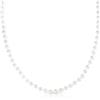 ZAVANA Collana di Perle 60 cm da Donna - Perle di Conchiglia da 8 mm, Collana Classica Senza Chiusura, Elegante Bigiotteria con Sacchetto Regalo
