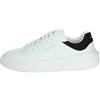 Skechers Cordova Classic Lighto, Scarpe da Ginnastica Uomo, White Duraleather/Suede/Black Trim, 42.5 EU