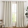 PONY DANCE Tende Oscuranti per Interni e Soggiorno Moderne 2 Pezzi L 140 x A 280 cm Tenda Termica Isolante Freddo e Caldo Curtains per Salotto Eleganti, Beige Chiaro