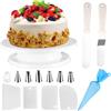 SZJYG Piatto Girevole per Torte, Supporto per Torte, Set di Accessori per Torte