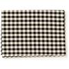 PARAMAISON Tovaglia Rustica Rettangolare, Stile Quadretti Country, Bianco e Nero, Tovaglia Tavola da Pranzo, Cucina, Giardino, Pic nic, 4 Posti 140x140 cm