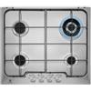 Electrolux PRONTA CONSEGNA - SPEDIZIONE IMMEDIATA Piano Cottura da Incasso a Gas 60 cm 4 Fuochi Inox Bruciatore Wok Soft line Electrolux PX640UV