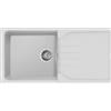 Elleci LGE48068 Lavello 1 vasca con gocciolatoio Reversibile Sopratop 100 x 50 cm finitura Granitek Matt Bianco 68 Ego 480