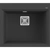 Elleci LGK10540 Lavello da Incasso 1 vasca Monovasca Sopratop 57 x 50 cm finitura Granitek Matt Nero 40 KARISMA 105