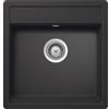 Schock PRONTA CONSEGNA - SPEDIZIONE IMMEDIATA Lavello incasso 1 Vasca Monovasca sopratop sottotop 49 x 51 cm CRISTALITE Antracite NEMO N100S SCHOCK NEMN100S51