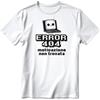 Magliette divertenti unisex personalizzate Error 404 personalizzate o neutre