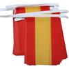 AZ FLAG Ghirlanda 6 Metri 20 Bandiere Spagna Senza Stemma 21x15cm, Bandiera Spagnola 15 x 21 cm - Festone Bandierine