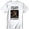 Abbigliamento personalizzate. Magliette divertenti unisex personalizzate Home Cat - personalizzate o neutre
