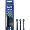 Oral-b Testina di ricambio Oral-B Pro cross Action per spazzolino elettrico Nero 3pz