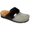 Scholl CALZATURA JILL FELSYNFUR-W BLACK/SILVER 38 FELTRO GLITTERATO + PELLICCIA SINTETICA COLLEZIONE AW20