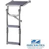 Nuova Rade PLANCETTA DI POPPA mm 320x295 CON SCALETTA A 2 GRADINI IN ACCIAIO INOX 316