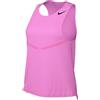 NIKE W NK DFADV AROSWFT Singlet, T-Shirt Donna, Rosa/Nero, M