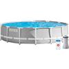 Intex 26720 piscina frame rotonda cm 427x107 con telaio pompa filtro e scaletta