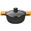 Pintinox Efficient Casseruola Alta Antiaderente Induzione con coperchio 24 cm