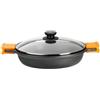 Pintinox Efficient Casseruola Bassa Antiaderente Induzione con coperchio 24 cm