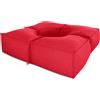 EvergreenWeb Salottino da esterno 4 moduli Rosso
