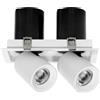Faro LED da Incasso Orientabile 2x15W CCT Foro 160x75mm Bridgelux LED Colore Bianco Variabile CCT