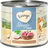 Feringa Single Meat Menù 12 x 200 g Alimento umido per gatti - Anatra con Fiocchi di latte e Valeriana
