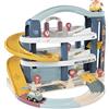 Smoby Little Smoby - Garage Grande - 3 Livelli - Auto ed Elicottero Inclusi - Mega Rampa, Pompa di Carburante, Eliporto e Altri Accessori - Dai 18 Mesi - Prodotto in Francia