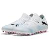 PUMA Future 7 Match MG, Soccer Shoe Uomo, White Black-Poison Pink, 45 EU