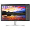 LG 32UN650 Monitor 32 pollici UltraHD 4K LED IPS HDR, 3840x2160, AMD FreeSync 60Hz, 1 Miliardo di Colori, Audio Stereo 10W, HDMI 2.0, Display Port 1.4, Altezza Regolabile, Flicker Safe, Bianco